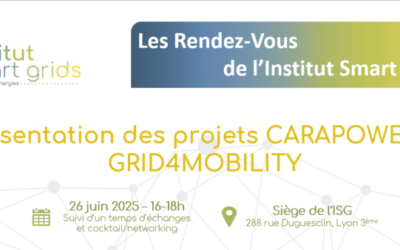 Webinaire Les Rendez-Vous de l’ISG – Présentation des projets CARAPOWER et GRID4MOBILITY